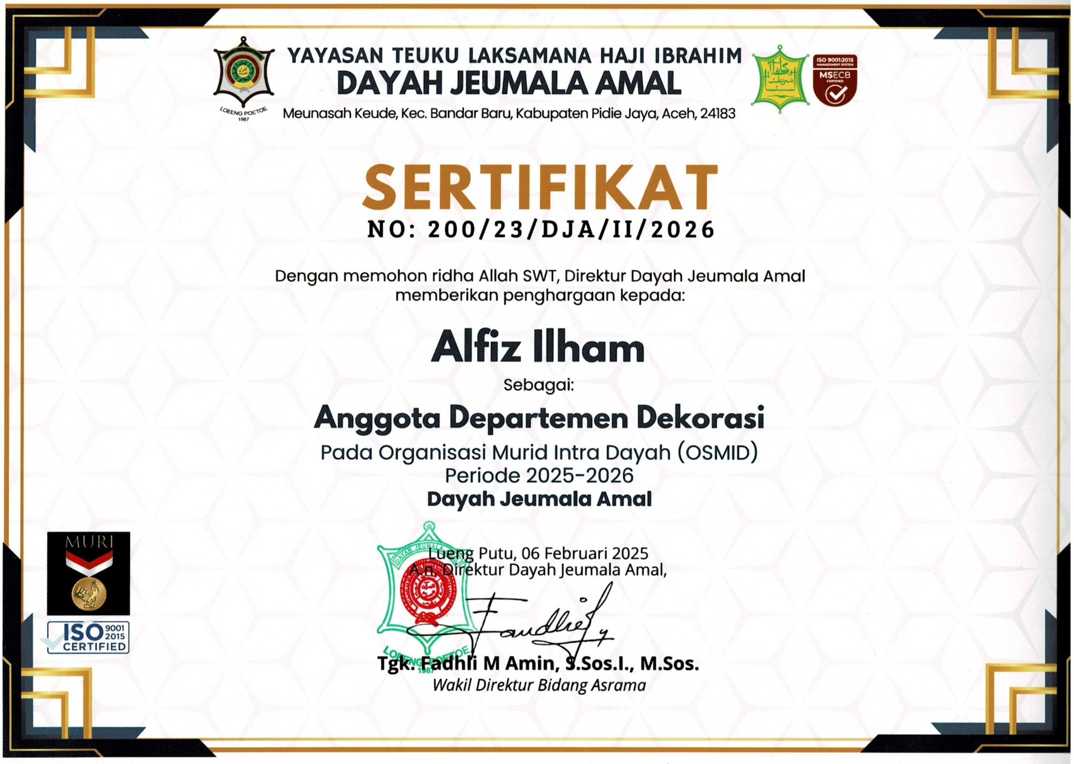 Certificate 2